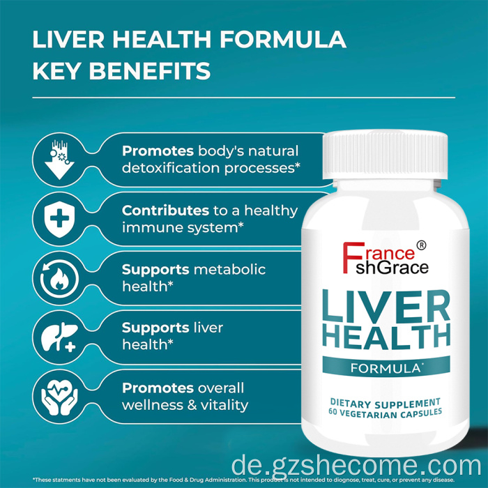 Shecome Liver Health Capsules Leberreinigungs-Detox-Unterstützung